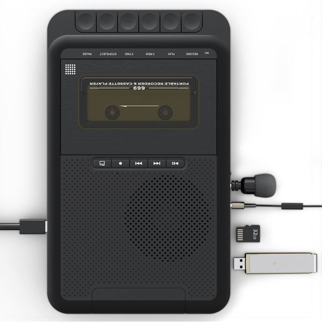 Hot Selling Portable Cassette Tape Player and Recorder From Panda Solo Manufacturer with High Quality Multi Function Converting