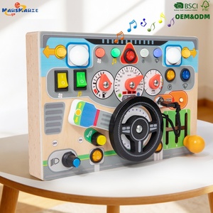 Volante Interattivo di Nuova Generazione per Simulazione di Guida, Giocattolo Educativo Montessori in Legno per Bambini - Product Image 1