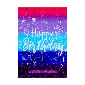 Vente en gros de sacs-cadeaux d'anniversaire Hppy en <span class=keywords><strong>film</strong></span> d'aluminium 10 pièces sac de faveur de fête petits sacs-cadeaux fête d'anniversaire pour enfants - Product Image 5