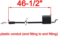 L & P Nouveau câble d'accélérateur pour tondeuse à gazon 532183281 198463 183281 et 532198463 Câble de commande de zone moteur pour Poulan Craftsman