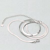 Collar de Cadena de Serpiente de Oro Sólido de 18K Xinfly AU750, 2.5mm 3mm 3.7mm, Gargantilla Plana de Espiga para Mujer, Regalo de Joyería para Boda