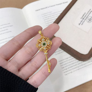 <span class=keywords><strong>Pendentif</strong></span> en argent sterling 925 plaqué or avec diamant de laboratoire, chaîne de luxe en cristal, bijoux fins pour femmes - Product Image 4