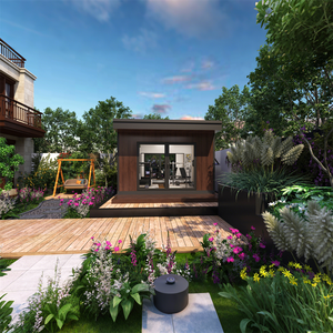 Exterior ecológico pequeño Mini privacidad prefabricado paquete plano jardín gimnasio habitación para jardín y patio trasero - Product Image 4