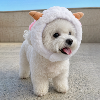 Chapeau pour chat, petit couvre-tête en laine pour animaux de compagnie, décoration pour petit chien, chapeau mignon en forme de mouton, accessoire magique pour la photographie