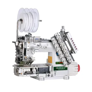 LR 008-08064P/VPL/LD 8 Needles Industrial Sewing Machine With Tape Attaching Device Independent Cloth-cutting Function