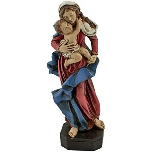 Factory Direct Supply Hars Traditie Maria Knuffelen Baby Jesus Op Basis Voor Heilige Religieuze Standbeeld Kerststal Cijfers Voor Kerst