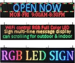 P4 treo DIY Hạnh Phúc sinh nhật Custom made LED ánh sáng Hộp dấu hiệu Neon di chuyển tin nhắn DIY Led signe ánh sáng cho cửa hàng taxi tiệm hớt tóc - Product Image 2