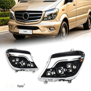 ชุดไฟหน้า TYPY สำหรับ Mercedes-Benz Sprinter ปี 2014-2017 รุ่นอัพเกรด พร้อมไฟวิ่งกลางวันแบบ LED 12V และไฟที่ไหลตามจังหวะ - Product Image 1