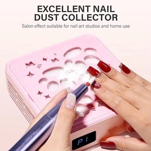 Nail Dust Collector Professional Powerful Suction Dust Collector Nail Tech Adjustable Speed with LED Display Brush Filter Paper - Product Image 3