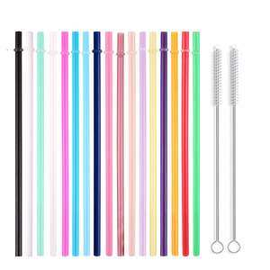 eco friendly products High Quality 24cm PP plastic straw reusable eco-friendly straw for milk tea coffee