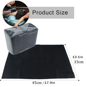 Serviette jetable noire en papier pour soins dentaires, serviette pour salon de manucure, tapis de table pour tatouage, serviette dentaire, imperméable et résistante à l'eau - Product Image 2