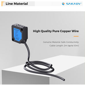Sakady 24vdc Indoor <span class=keywords><strong>Diffuse</strong></span> Reflectie Infrarood Foto-Elektrische <span class=keywords><strong>Sensor</strong></span> Npn Pnp Optische Lichtgevoelige Lichtsensor - Product Image 4