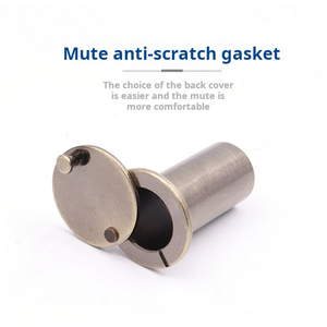 Visionneuse de <span class=keywords><strong>porte</strong></span> en alliage de zinc à 220 degrés avec couvercle de confidentialité robuste pour portes de 1-3/8 "à 2-1/6" Finition or polie - Product Image 2