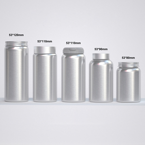 Eco-Friendly Aluminium Supplement Bottle Metallic Capsule <b>Container</b> <b>for</b> <b>Tablets</b> and Pills Packaging - Product Image 4