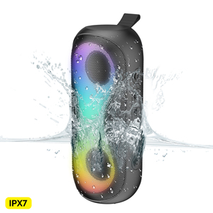 Altavoz Budi IPX7 Resistente al Agua, Potente y Portátil para Fiestas, con Dos Woofers de 6.5 Pulgadas, Luces LED, Micrófono Inalámbrico, Compatible con Aux/USB/TF - Product Image 2
