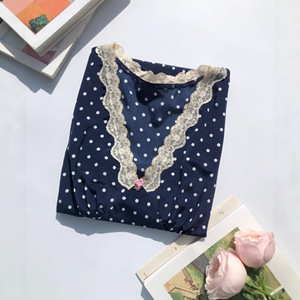 Robe en soie à pois légère et amincissante pour femme, coupe biais, style thé français, longueur midi ou mini - Product Image 4