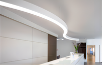 Profilés en aluminium extrudé incurvés et pliables ultra minces Canaux en aluminium LED avec diffuseurs en PC
