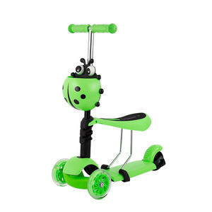 Hot Selling 3-in-1 Mini Elektrische Step Beetle Opvouwbaar Plastic PU Wielen Verstelbaar Stuur Zitje voor Kinderen - Product Image 5