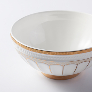 Meilleur Choix Bol de Service en Céramique Fine de Style Romain Résistant à la Chaleur Vaisselle Hôtel Chine Fine Européenne Ensemble Cadeau - Product Image 5