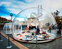 Tente de camping gonflable en PVC, dôme à bulles igloo pour l'extérieur, taille et couleur personnalisables, vente chaude