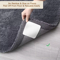 Coussinets et protecteurs de tapis Ensemble de pinces de tapis de zone d'angle réutilisables Coussinets antidérapants anti-frisage