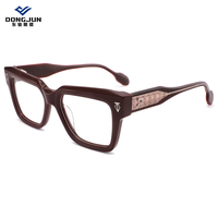Monture de lunettes optique classique de grande taille, monture de lunettes optique en acétate tendance, monture de lunettes optique unisexe