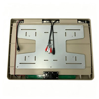 Sistema de Entretenimiento para Auto de 24 Pulgadas, Monitor Plegable con Montaje en Techo USB, Salida de Audio Estéreo para Camioneta, Autobús, Autocaravana
