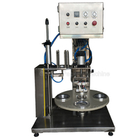 Machine de remplissage et de scellage rotative semi-automatique pour boissons, emballages en papier d'aluminium, sauces, confitures, crèmes glacées et cornets