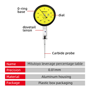 Originele Japanse <span class=keywords><strong>Mitutoyo</strong></span> Schaalmeter 513-404-10e Schaalmeterkop 0-0,14mm Kleine Kalibratietafel - Product Image 5