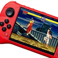 Console de jeu portable X53 5,1 pouces IPS, double joystick, appareil de jeu rétro, écran portable Linux, batterie 2500 mAh, filaire