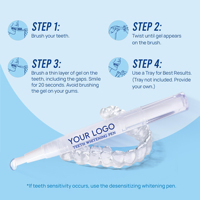 Kit de Gel Blanqueador Dental con Peróxido de Carbamida al 35%, 5 Unidades, Personalizado, para Eliminar Manchas