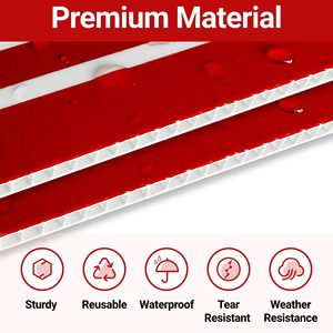 Letrero <span class=keywords><strong>de</strong></span> PVC Mate para Jardín, Resistente a la Decoloración, para Obras <span class=keywords><strong>de</strong></span> <span class=keywords><strong>Construcción</strong></span>, para Celebraciones y Festivales - Product Image 5