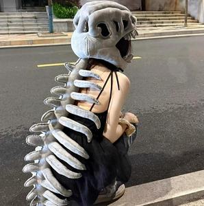 75 सेमी मजेदार डायनासोर कंकाल के खिलौने डायनासोर प्लग हैट स्मारियाँ वयस्कों और बच्चों के लिए - Product Image 3