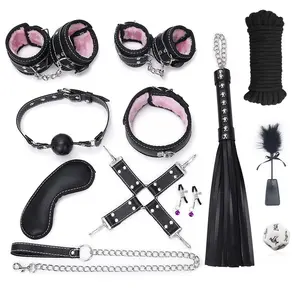 SM сексуальный набор из 12 штук плетка для флирта для взрослых женщин бондаж спортивные аксессуары набор для БДСМ кровати развлекательные инструменты костюм