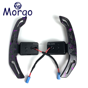 Para BMW F30 F10 E90 E60 E46 M2 M3 M4 M5 M6 X5 Volante de fibra de carbono forjado estilo Raacing personalizado con LED de vibración - Product Image 5