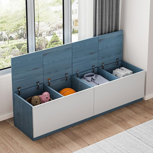 Hộp lưu trữ đồ chơi trẻ em với nắp lật cho phòng khách và tủ quần áo lưu trữ tường Giải pháp lưu trữ thuận tiện - Product Image 6