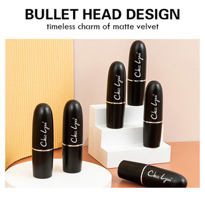 Rouge à lèvres noir mat imperméable <span class=keywords><strong>gothique</strong></span> pour le marché européen et américain, <span class=keywords><strong>maquillage</strong></span> de fête d'<span class=keywords><strong>Halloween</strong></span>, longue tenue, haute pigmentation, tendance, festif - Product Image 1