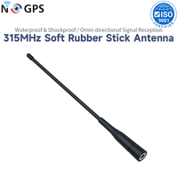 Antenne externe en caoutchouc souple 315 MHz avec connecteur SMA (prise interne et broche interne) pour routeur, antenne de renforcement de signal