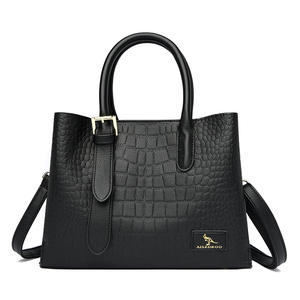 Nueva tendencia de moda Pu cuero de lujo diseñador cocodrilo patrón bolsos para mujeres cuero señoras - Product Image 4