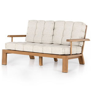 Muebles de Jardín para Patio y Terraza, Sofá de Dos Plazas, Último Modelo en Madera de Teca con Cojines de Buena Calidad - <span class=keywords><strong>Tria</strong></span> - Product Image 1
