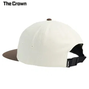Casquette structurée à 6 panneaux avec logo personnalisé, bord plat, vente en gros, bicolore, broderie plate, crème et marron, fabricant - Product Image 5