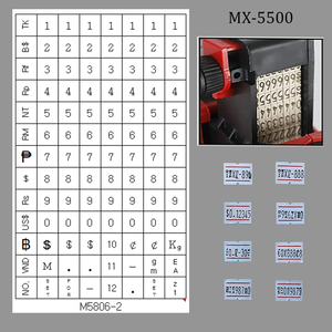 5500eos cầm tay giá tag nhãn súng máy với phụ tùng mực con lăn cho cửa hàng bán lẻ ghi nhãn - Product Image 3