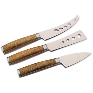 Jaswehome 4-Piece Modern Durable Stainless Steel <strong>Cheese</strong> <strong>Knife</strong> <strong>Set</strong> with Wood Handle <strong>Cheese</strong> Tools Cutlery Tableware - Product Image 1