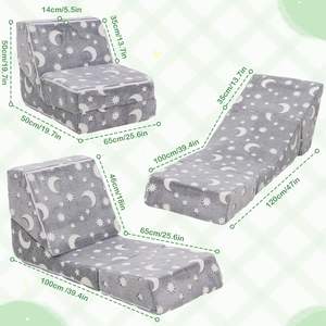 Canapé convertible moderne et compact <span class=keywords><strong>pour</strong></span> enfants, idéal <span class=keywords><strong>pour</strong></span> l'exploration et le jeu, canapé-lit inclinable compressé <span class=keywords><strong>pour</strong></span> chambre d'enfant et salon - Product Image 3