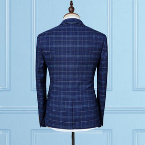 Pronto per la spedizione di alta qualità Plaid grossista <span class=keywords><strong>3</strong></span> <span class=keywords><strong>pezzi</strong></span> abiti formali da <span class=keywords><strong>uomo</strong></span> - Product Image 5