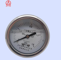 Petrochemical Industry 60mm Dial Diameter Power Plant Pressure Gauge