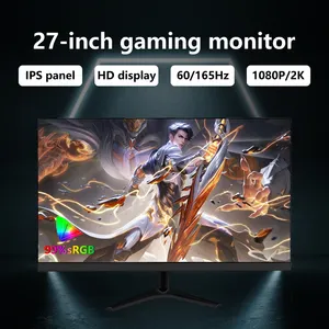 CNhopestar Monitor de mesa utilitário para jogos 2K com tela curva e sem moldura de 27 polegadas novo design