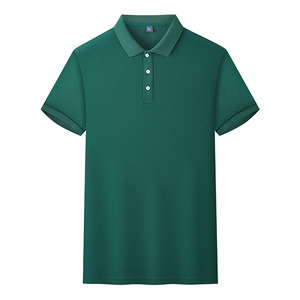 Polo Shirt Solid Color Short Sleeve Moisture Wicking Polyester Daily Wear - Product Image 2