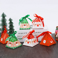 Boîte cadeau de bougie de Noël la plus vendue avec estampage à chaud Impression numérique Matériaux recyclés de luxe Design pyramidal personnalisable