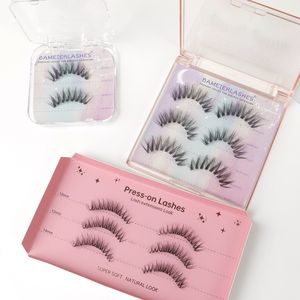 3 Pares de Pestañas Postizas de Tira Completa con Banda Delgada, Marca Privada, Pre-Encoladas, con Caja - Product Image 3